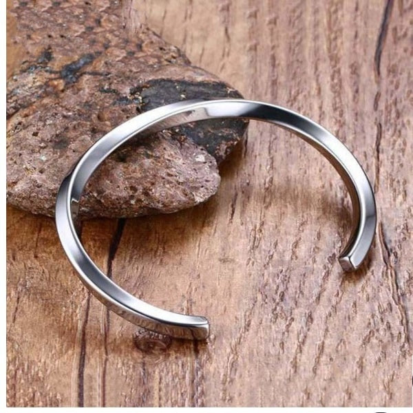 VIKING ARM RING IN STEEL FINISH