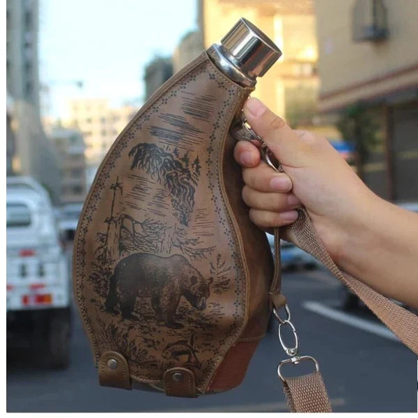 Stainless Steel Viking Contour Flask