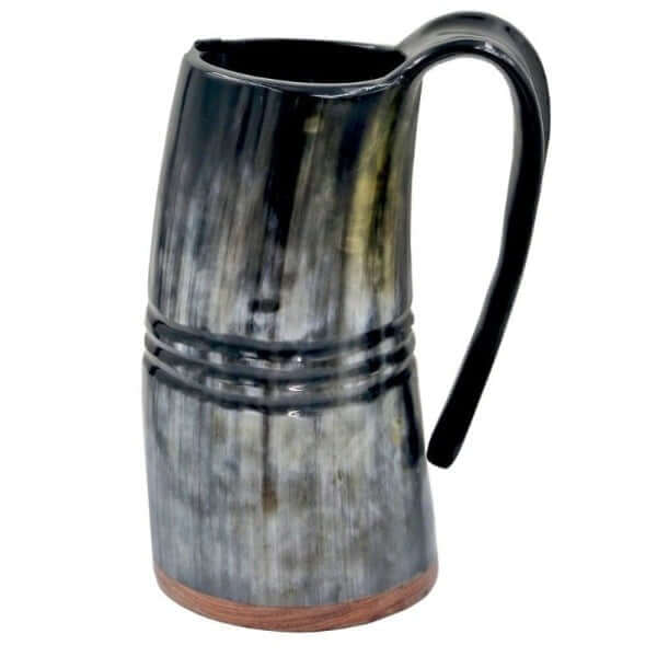 AUTHENTIC DRINKING HORN MUG MADE FROM REAL BUFFALO HORN