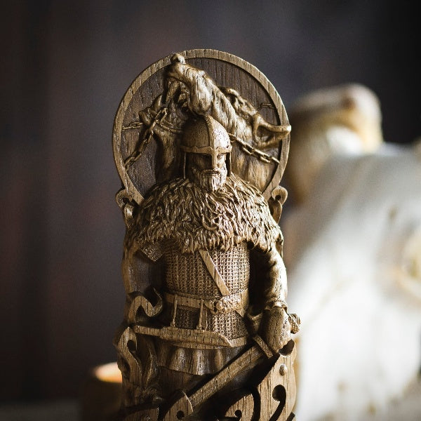 TYR, THE LAWMAKER NORSE GOD WOOD CARVING STATUE