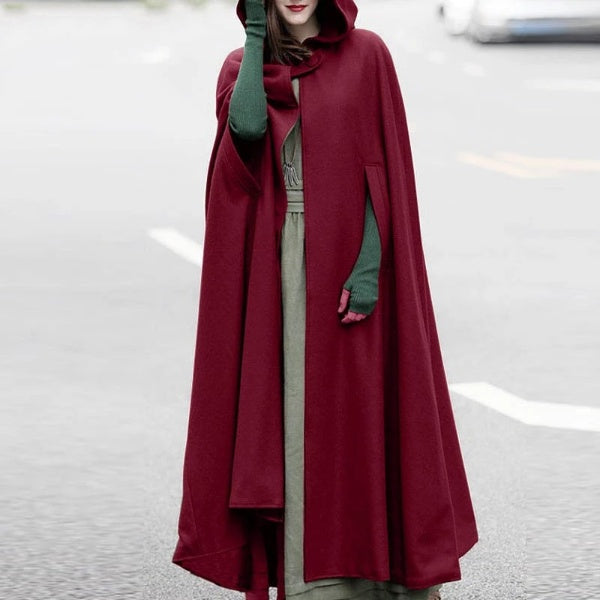 MEDIEVAL LONG HOODED CAPE