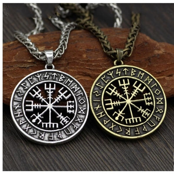 VIKING NECKLACE - VEGVISIR RUNES