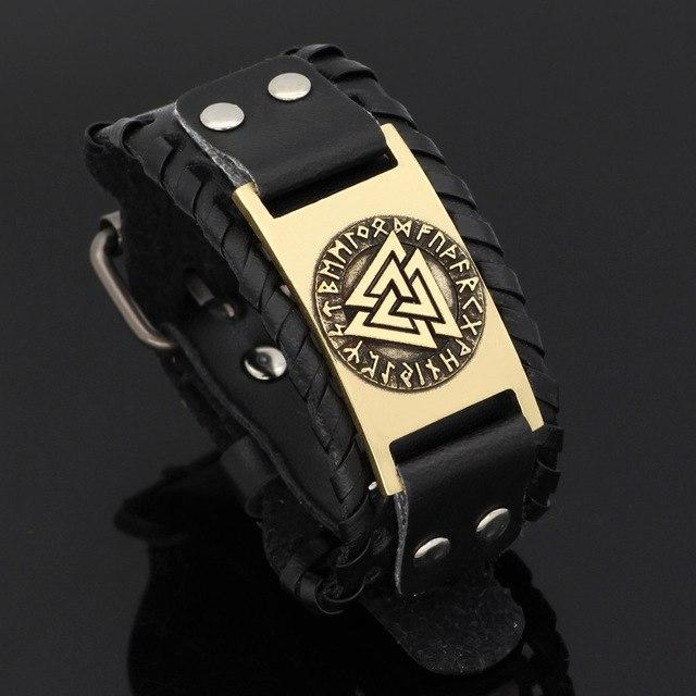 LEATHER BRACELET FOR VALKNUT