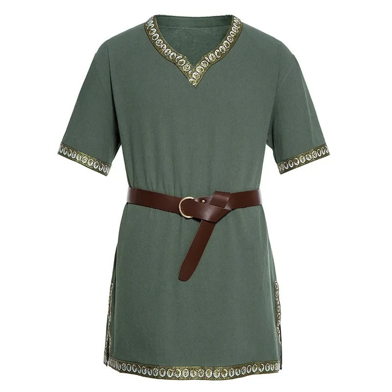 VIKING TUNIC - COTTON LINEN WARRIOR SHIRT