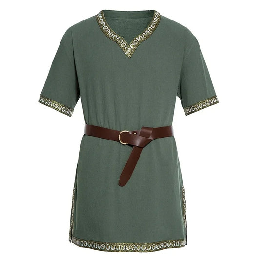 VIKING TUNIC - COTTON LINEN WARRIOR SHIRT