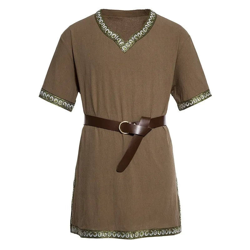 VIKING TUNIC - COTTON LINEN WARRIOR SHIRT