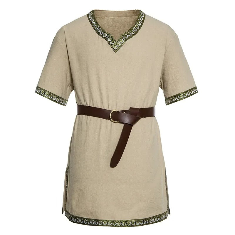 VIKING TUNIC - COTTON LINEN WARRIOR SHIRT