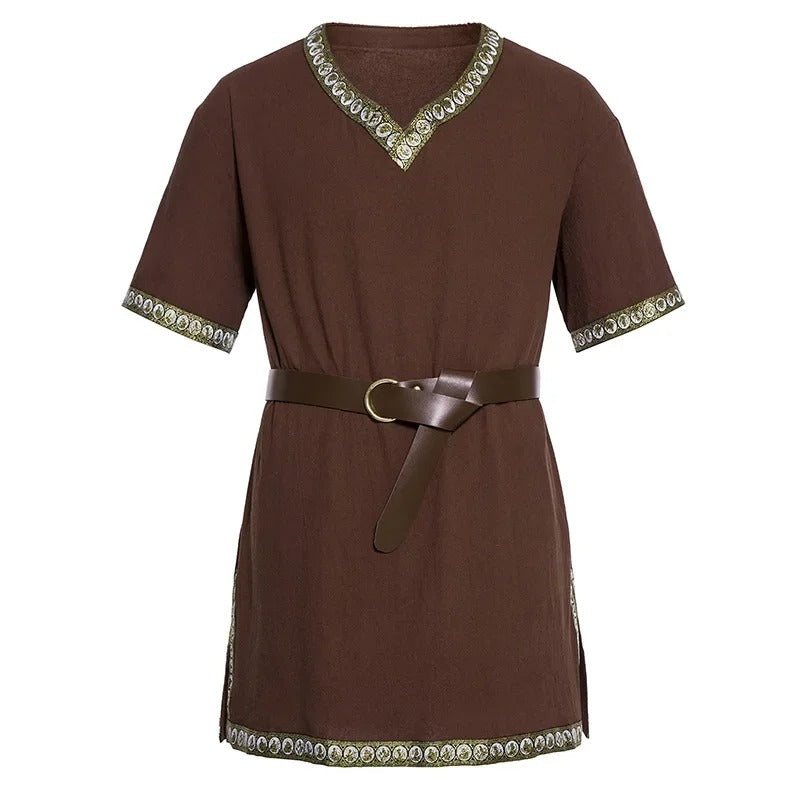 VIKING TUNIC - COTTON LINEN WARRIOR SHIRT
