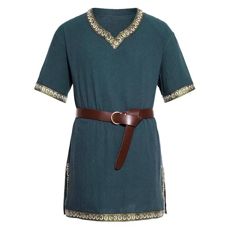 VIKING TUNIC - COTTON LINEN WARRIOR SHIRT