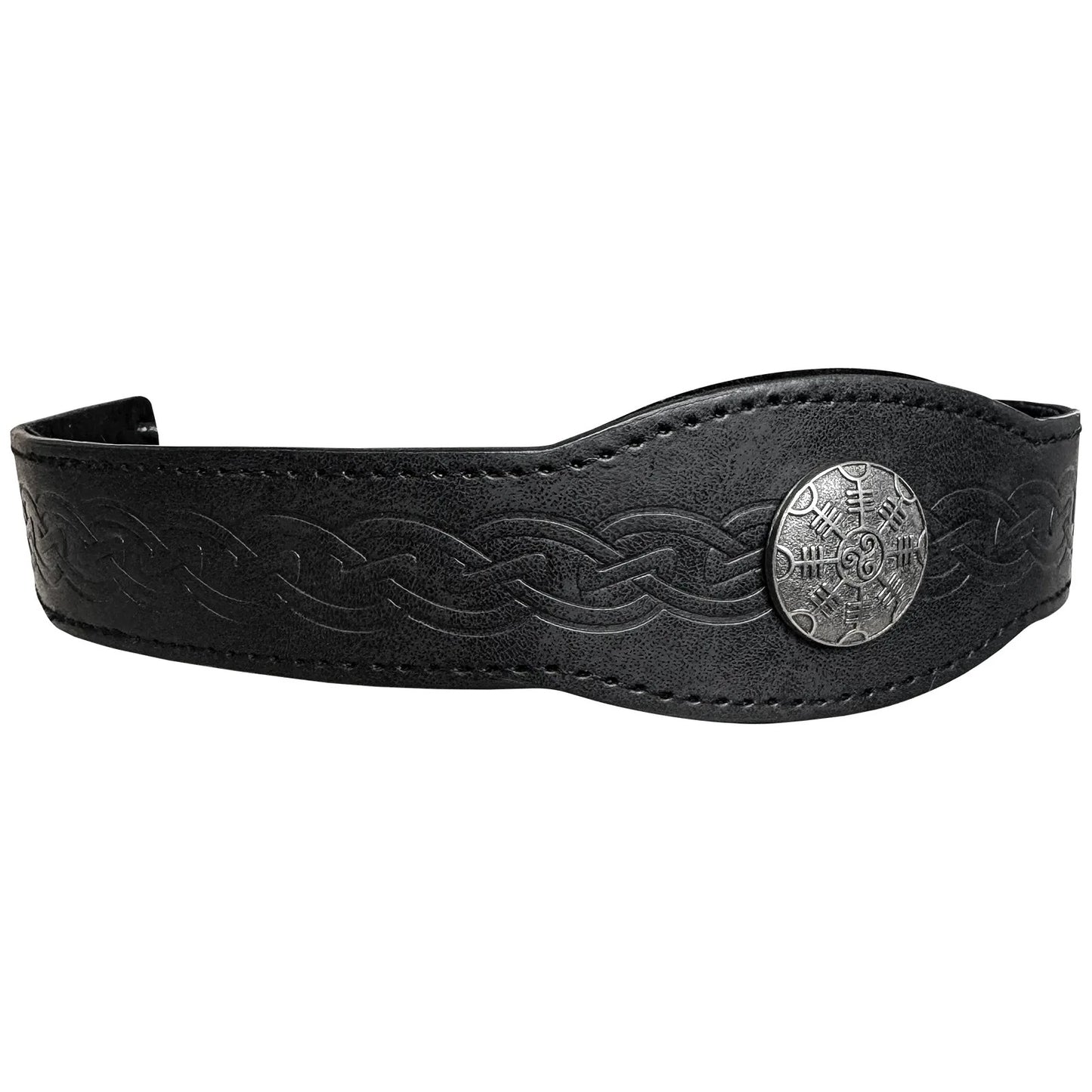 VIKING HEADPIECE – ÆGISHJÁLMR MEDALLION & KNOTWORK