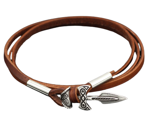 TALOS LEATHER VIKING BRACELET