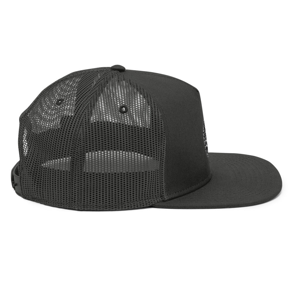 SNAP CLOSURE VIKING TRUCKER CAP WITH VALKYRIE SYMBOL