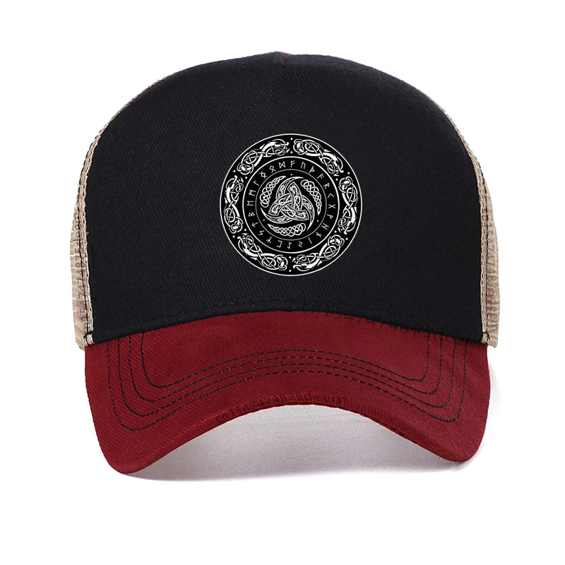 VIKING RUNE BASEBALL CAP – NORSE KNOTWORK DESIGN