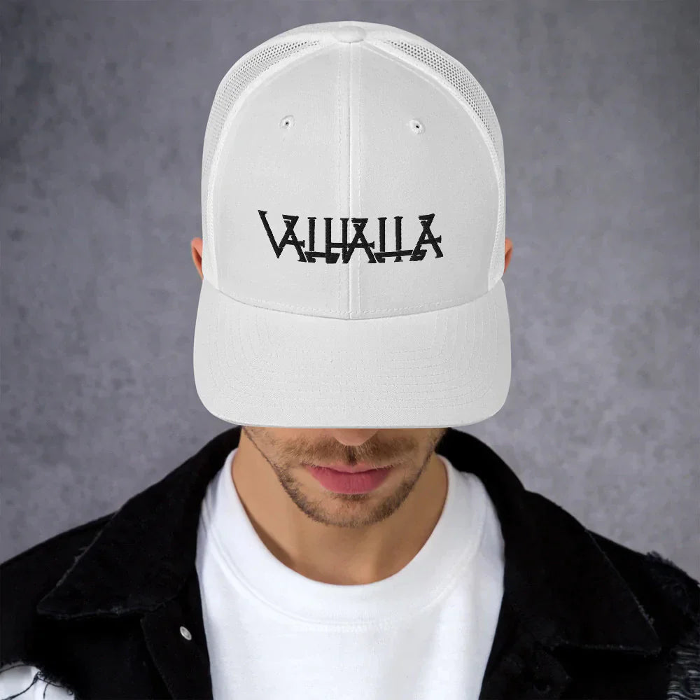 VIKING TRUCKER CAP WITH VALHALLA EMBROIDERY