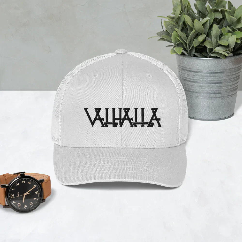 VIKING TRUCKER CAP WITH VALHALLA EMBROIDERY