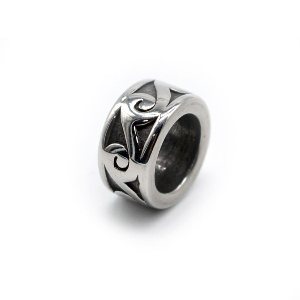 VIKING BEARD BEAD WITH NJORD'S WAVE DESIGN