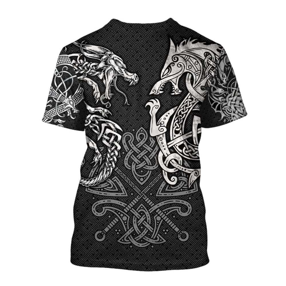 Viking T-Shirt - Fenrir & Jörmungandr