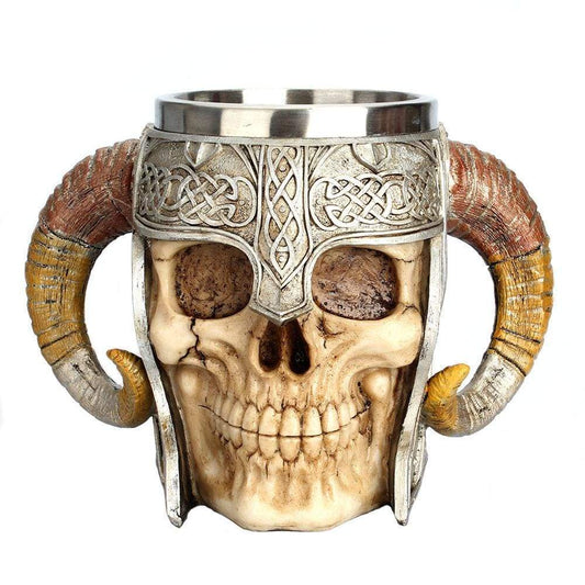 VIKING MUG WITH HORNED HELMET