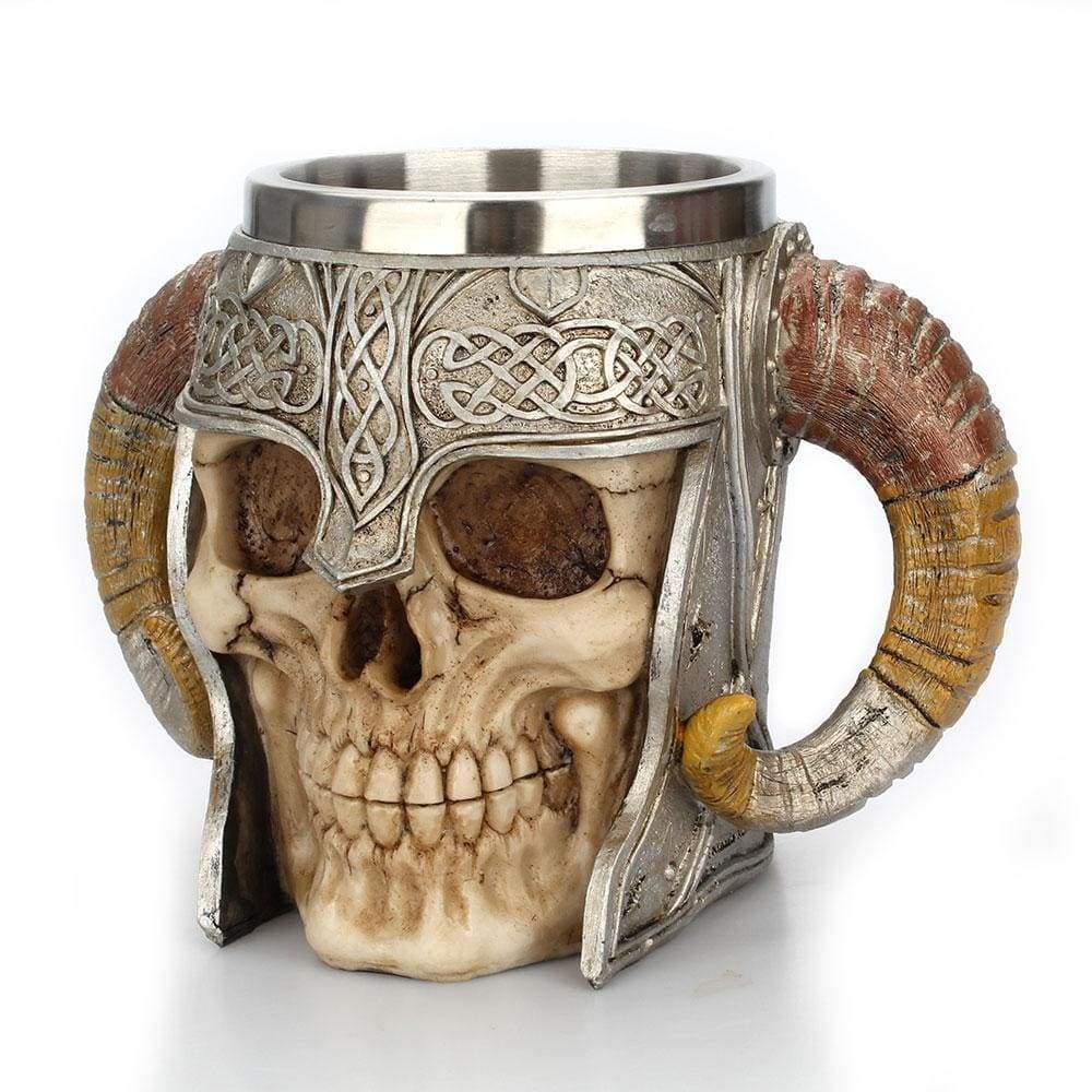 VIKING MUG WITH HORNED HELMET