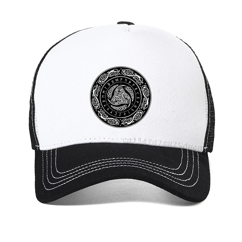 VIKING RUNE BASEBALL CAP – NORSE KNOTWORK DESIGN