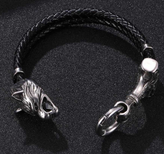 Wikinger Armband Mjölnir Wolf