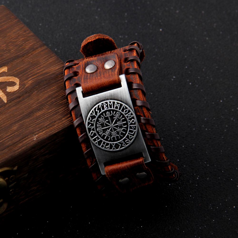 Wikinger Armband Vegvisir Symbol