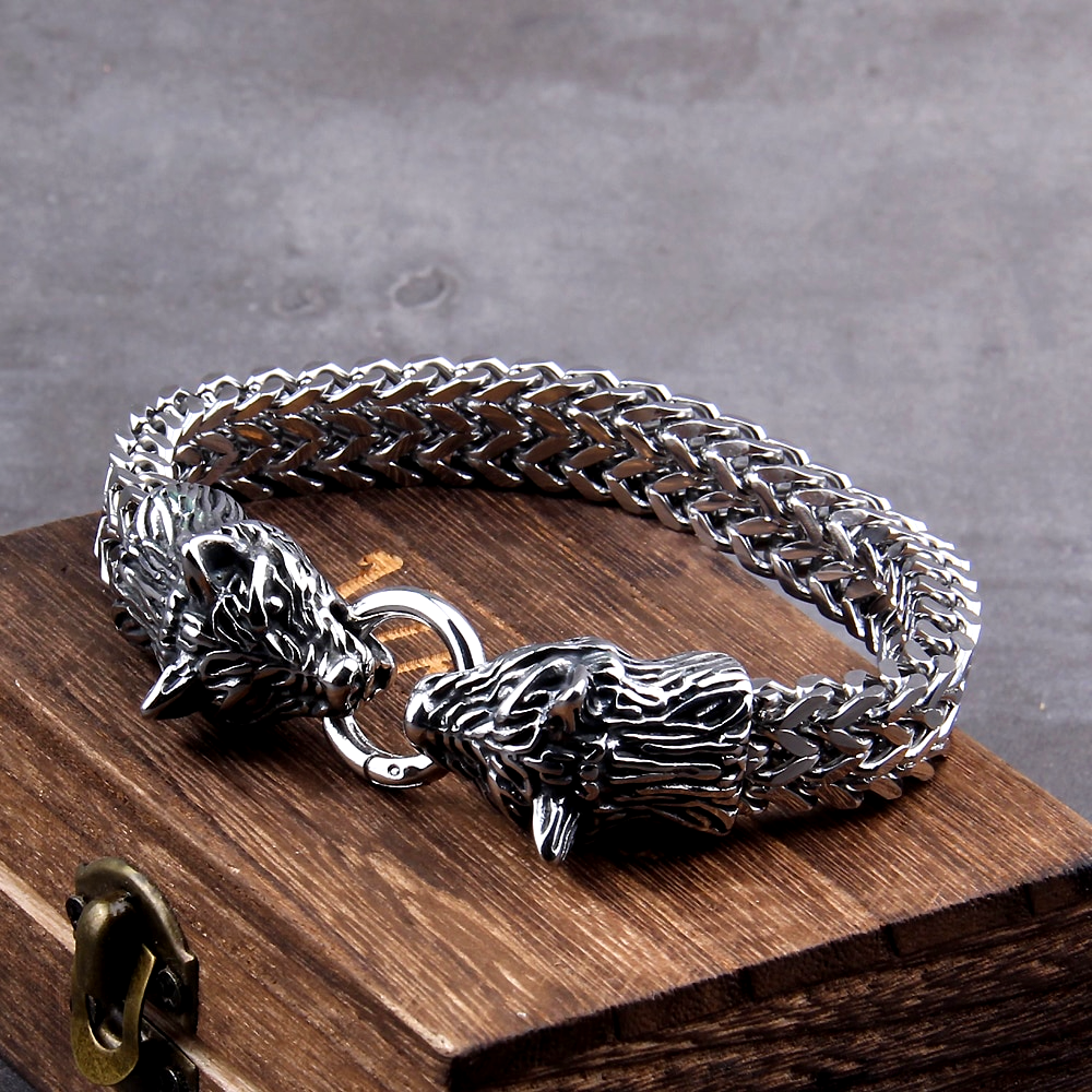 Wikinger Armband Nordischer Wolf