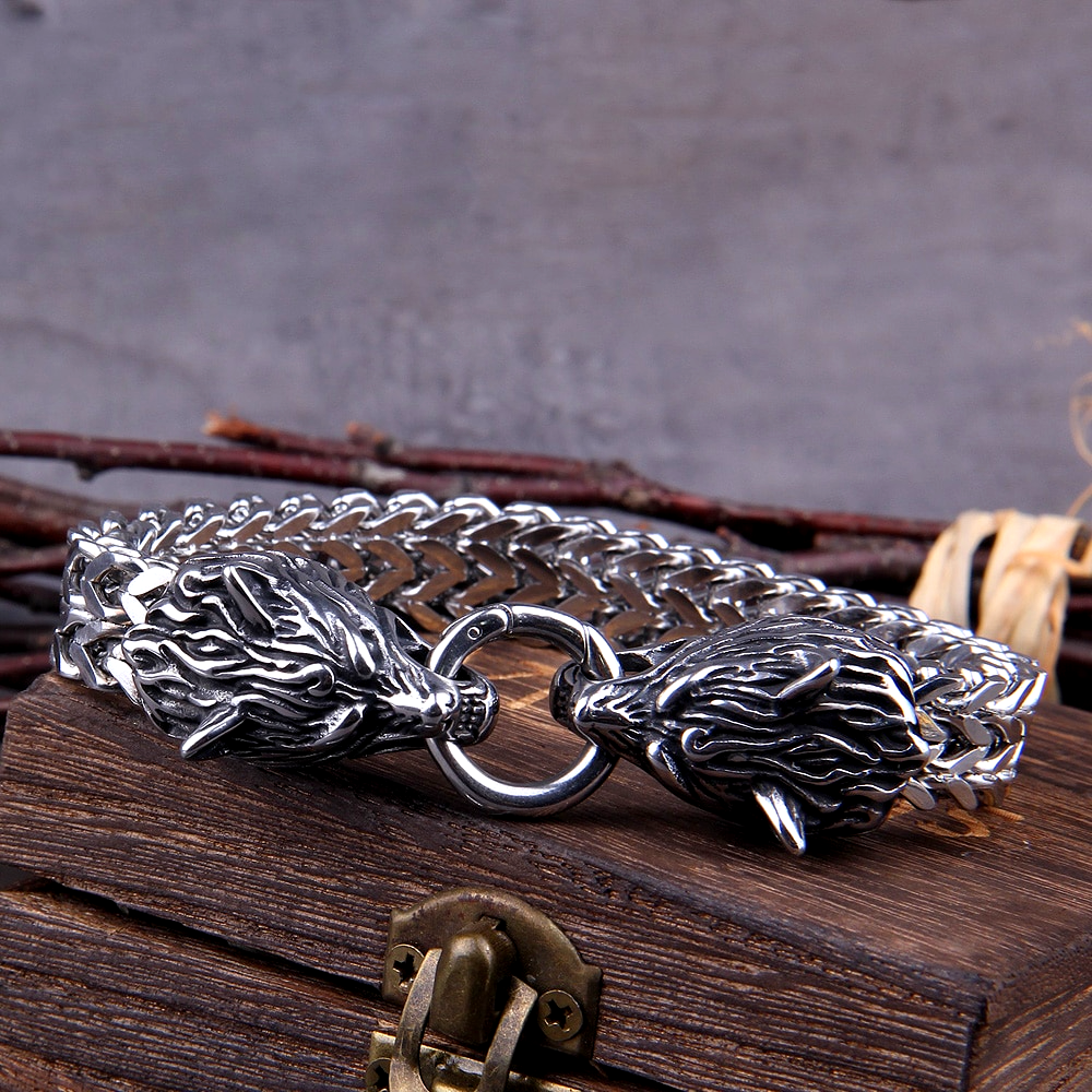 Wikinger Armband Nordischer Wolf