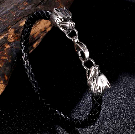 Wikinger Armband Helheim Wölfe