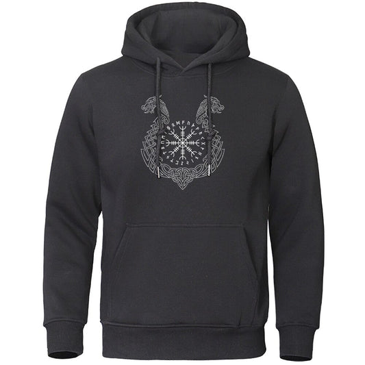 Wikinger Hoodie Aegishjalmur Symbol