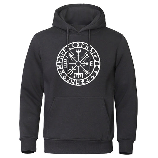 Wikinger Hoodie Vegvisir Runenkreis