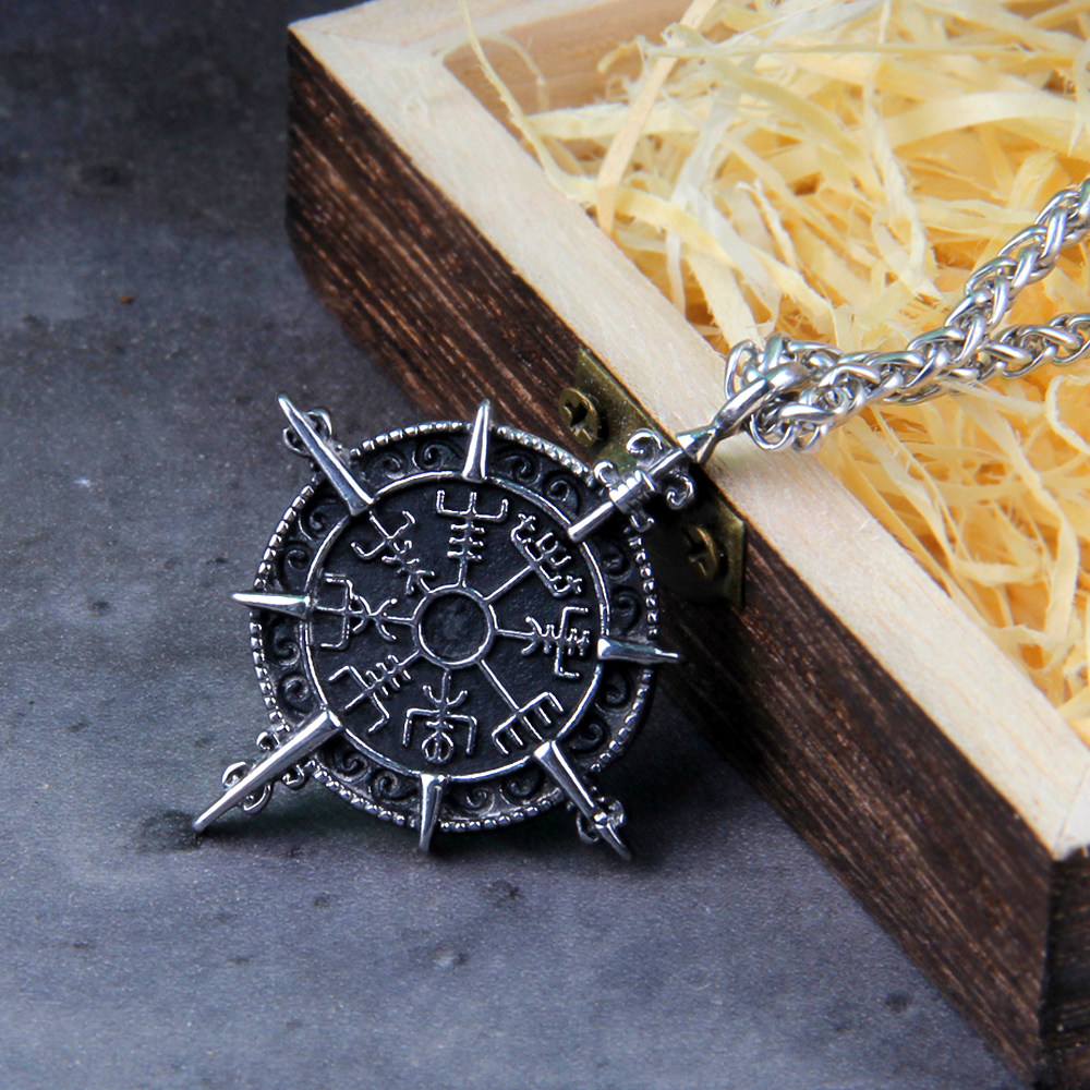 Wikinger Kette Vegvisir Kompass