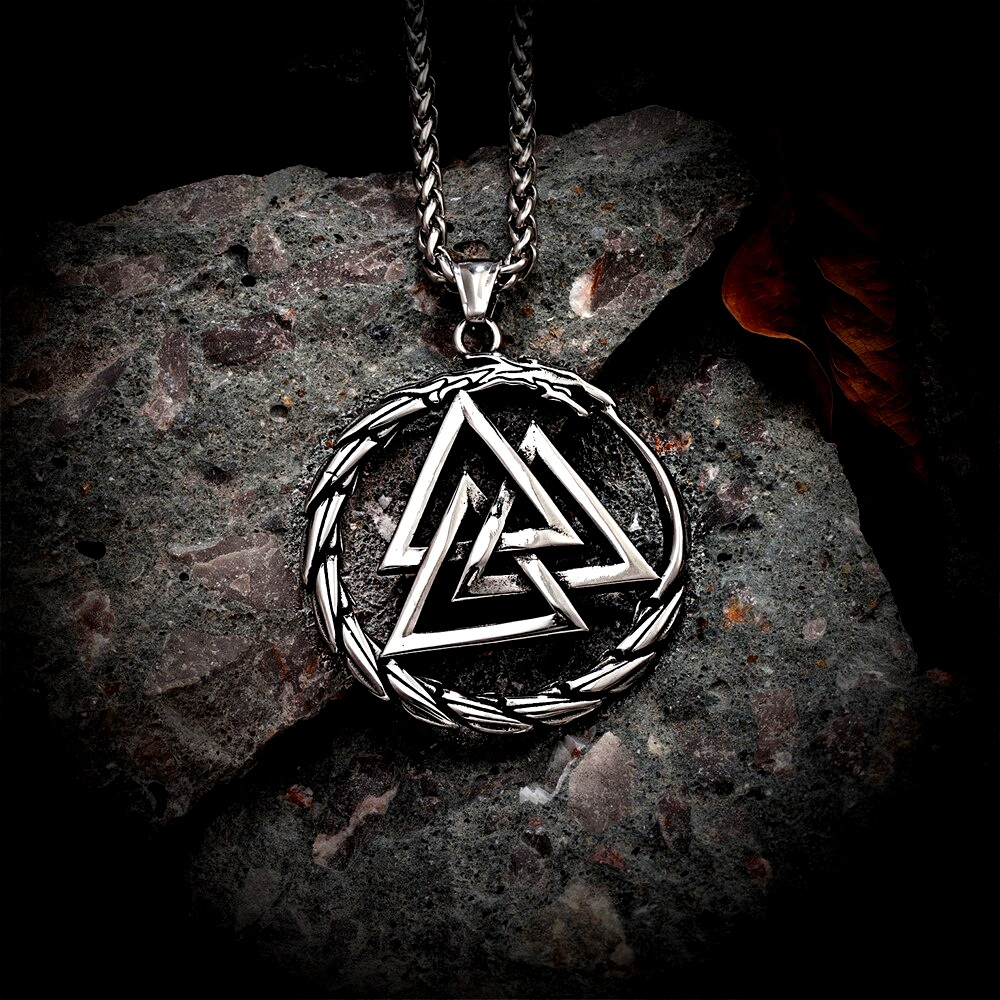 Wikinger Kette Valknut Midgardschlange