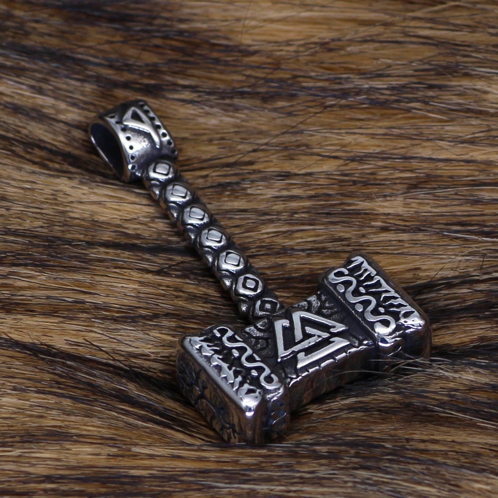 Thors Hammer Kette Valknut Symbol