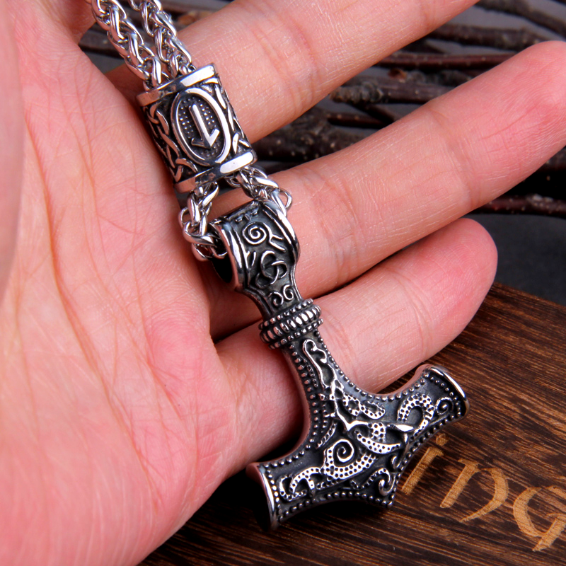 Thors Hammer Kette Tiwaz Rune