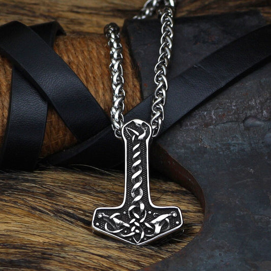 Thors Hammer Kette Verknotete Symbole