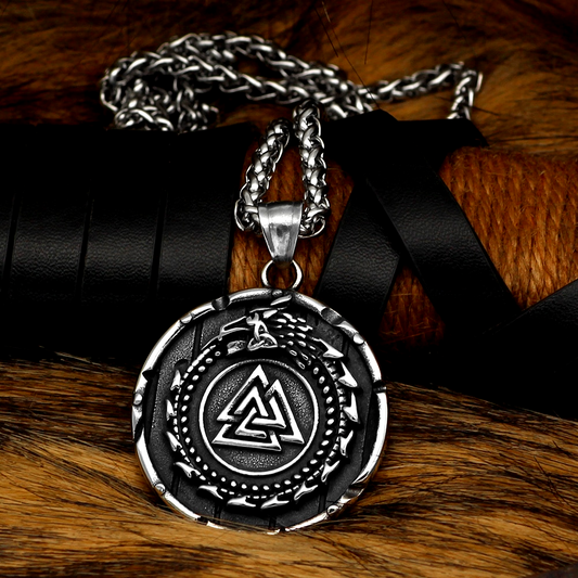 Wikinger Kette Valknut Jormungandr