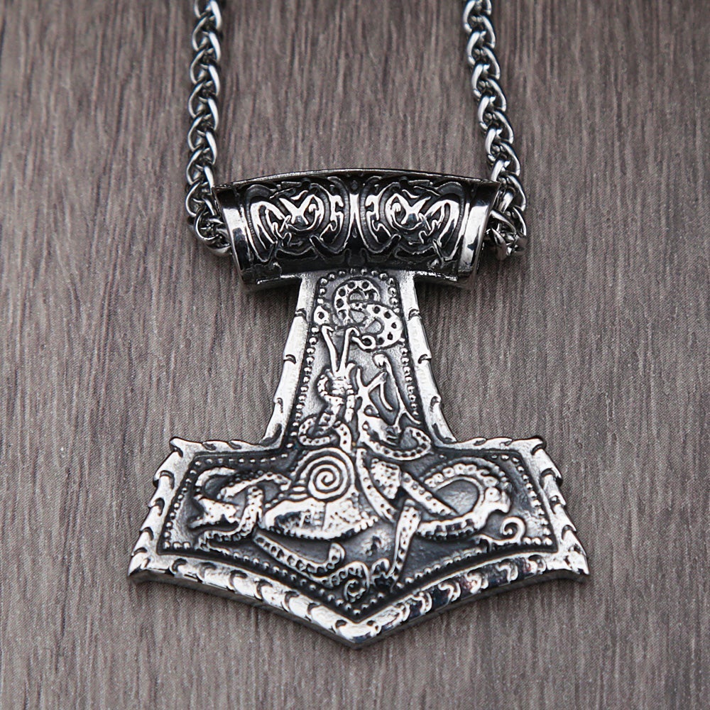 Thors Hammer Kette Zierdrache