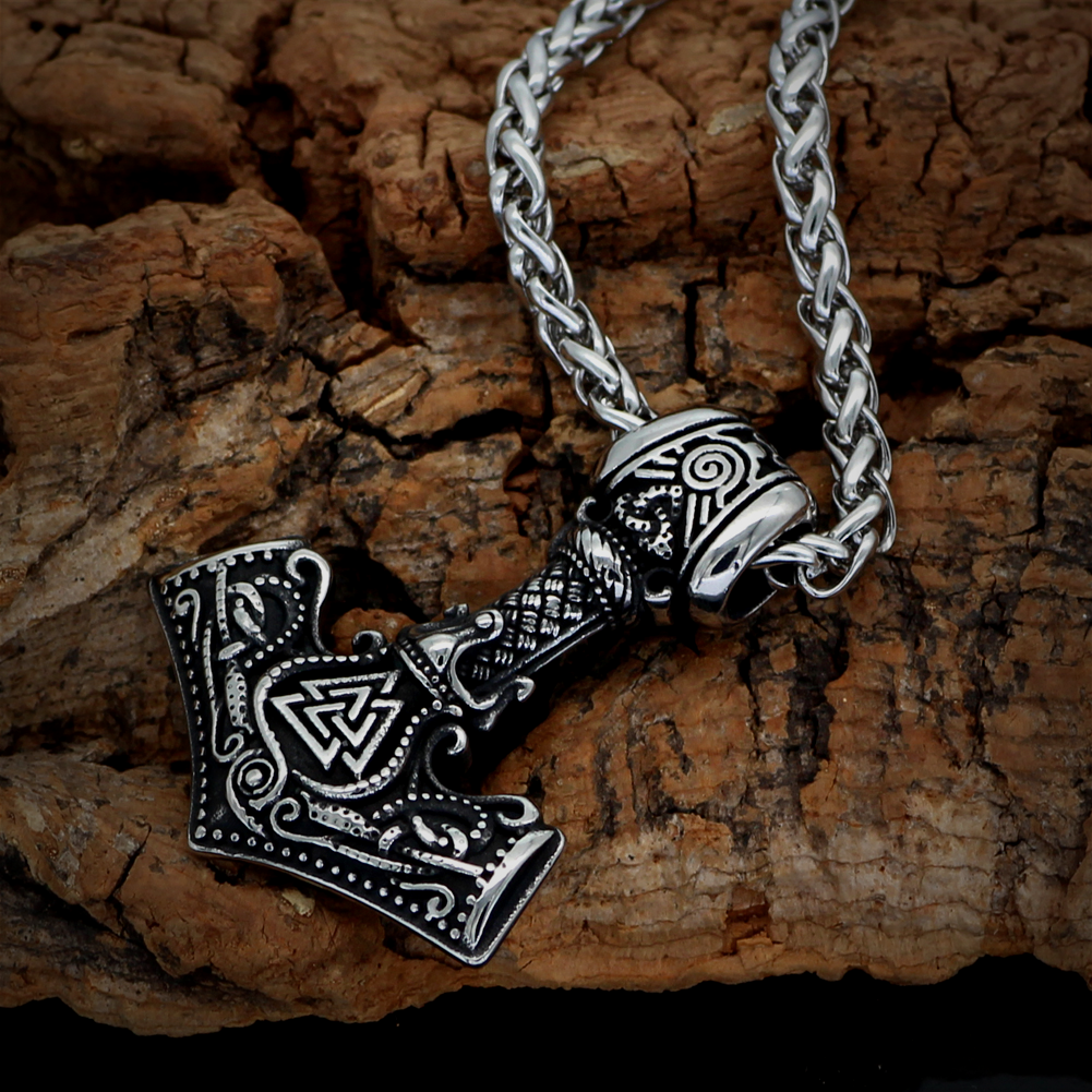 Thors Hammer Kette Wotansknoten