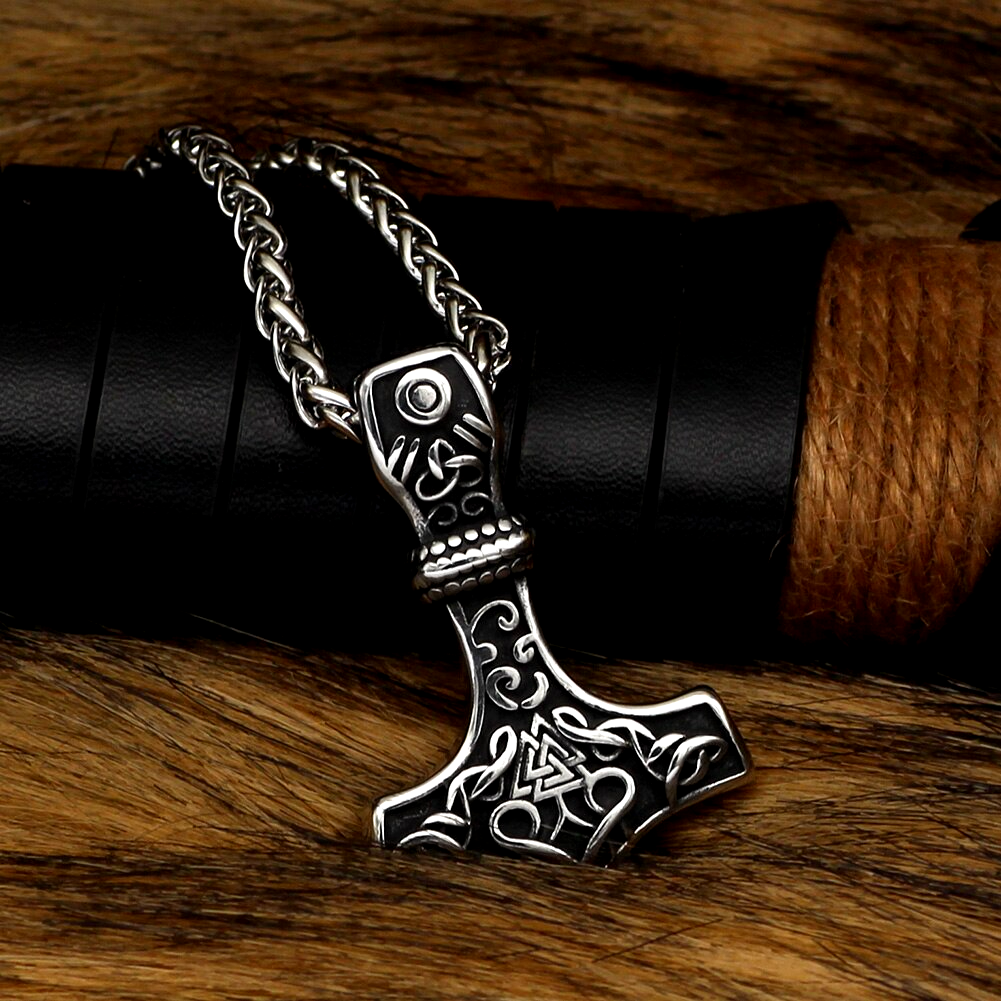 Thors Hammer Kette Wotansknoten