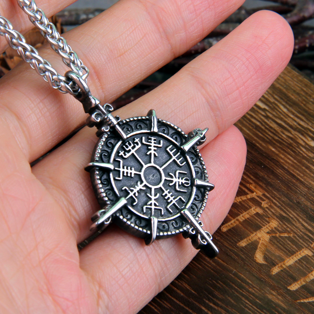 Wikinger Kette Vegvisir Kompass