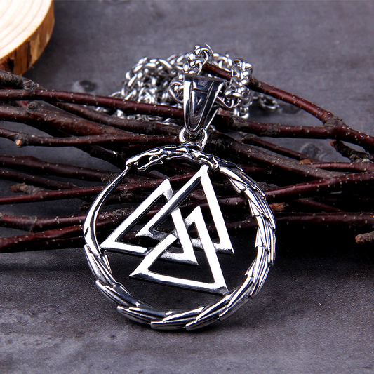 Wikinger Kette Midgardschlange Valknut