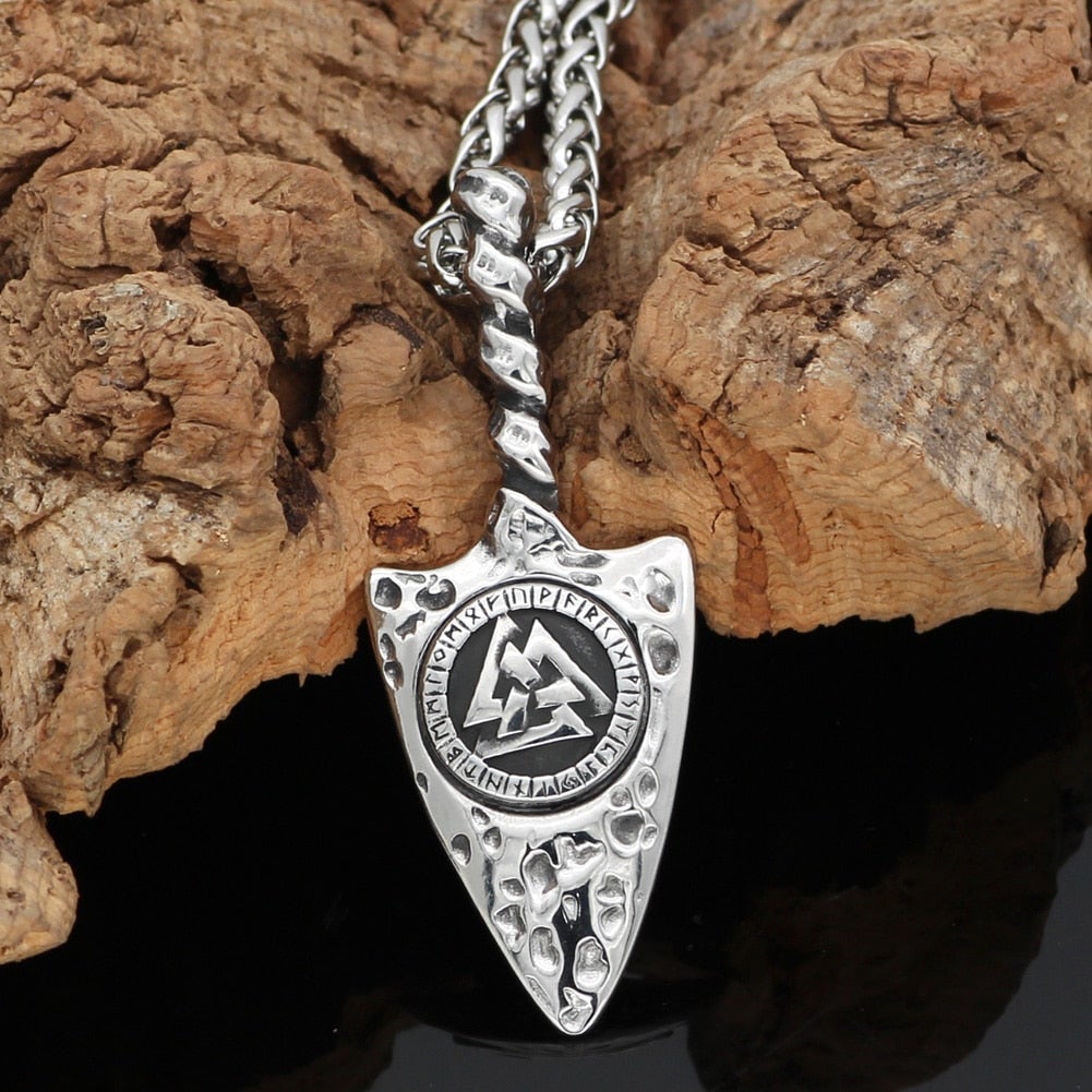 Wikinger Kette Valknut Pfeil