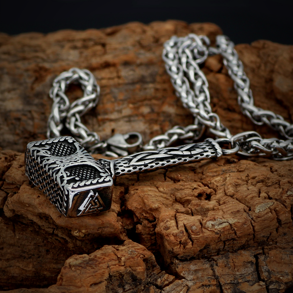 Thors Hammer Kette Yggdrasil