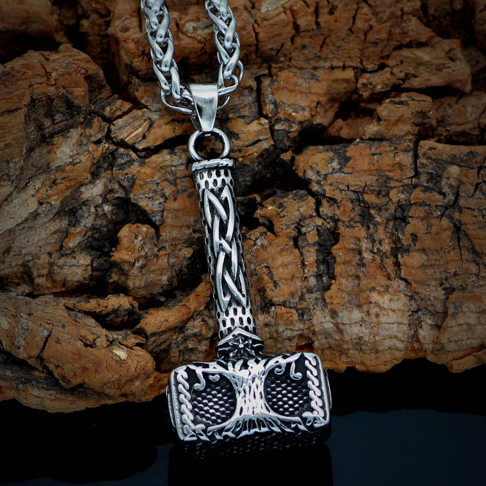 Thors Hammer Kette Yggdrasil