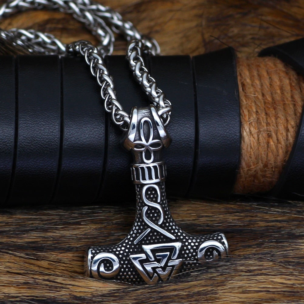 Thors Hammer Kette Valknut