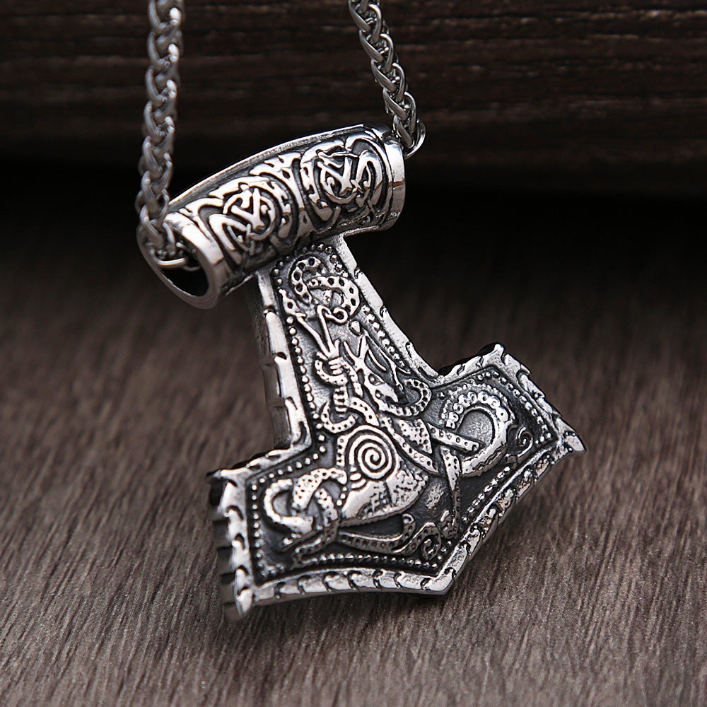 Thors Hammer Kette Zierdrache