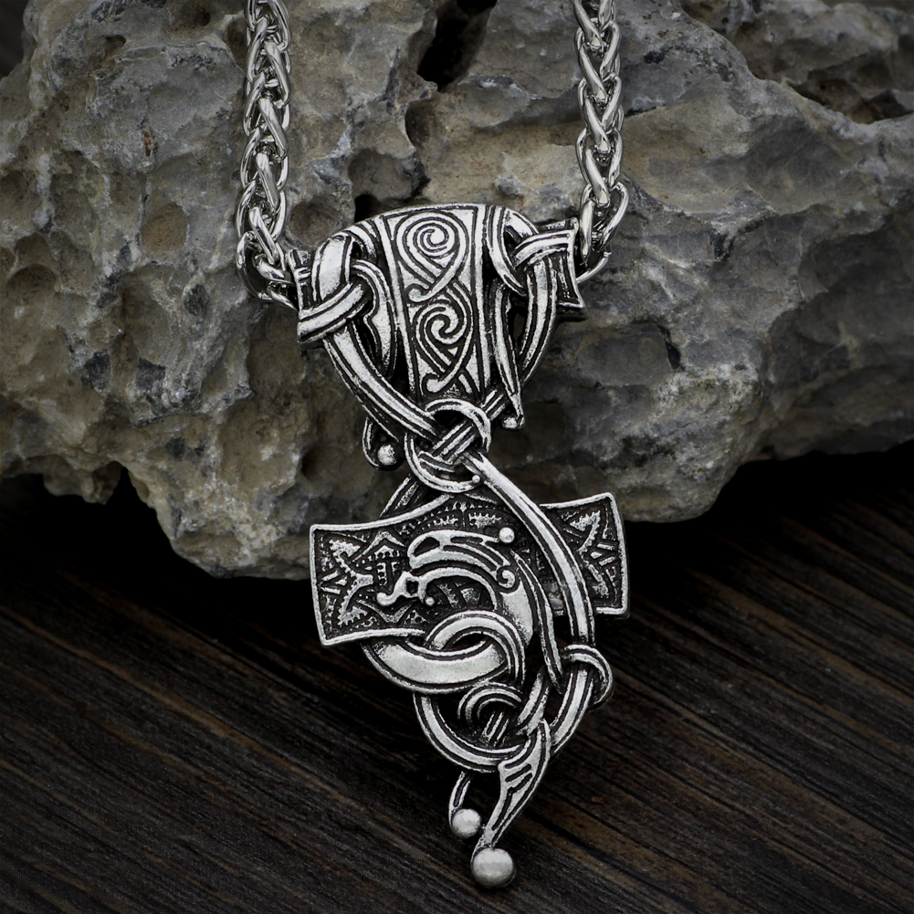 Thors Hammer Kette Nordischer Drache