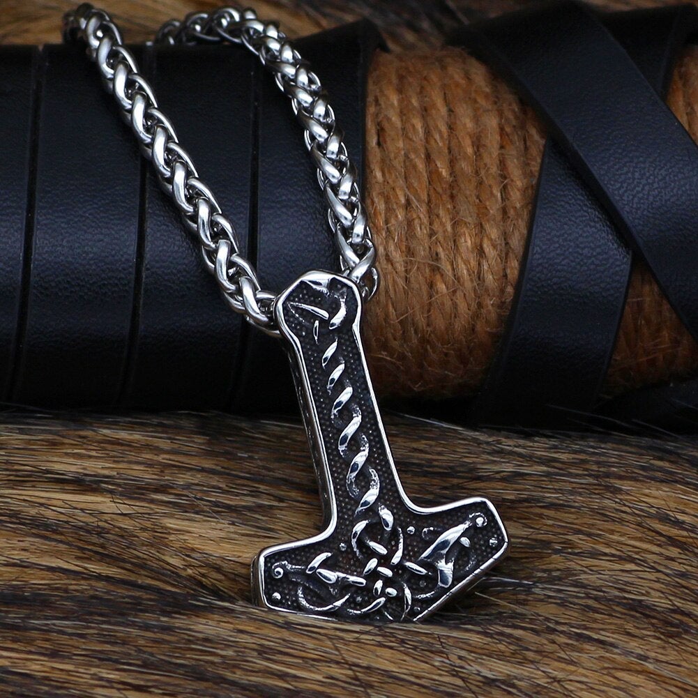 Thors Hammer Kette Verknotete Symbole