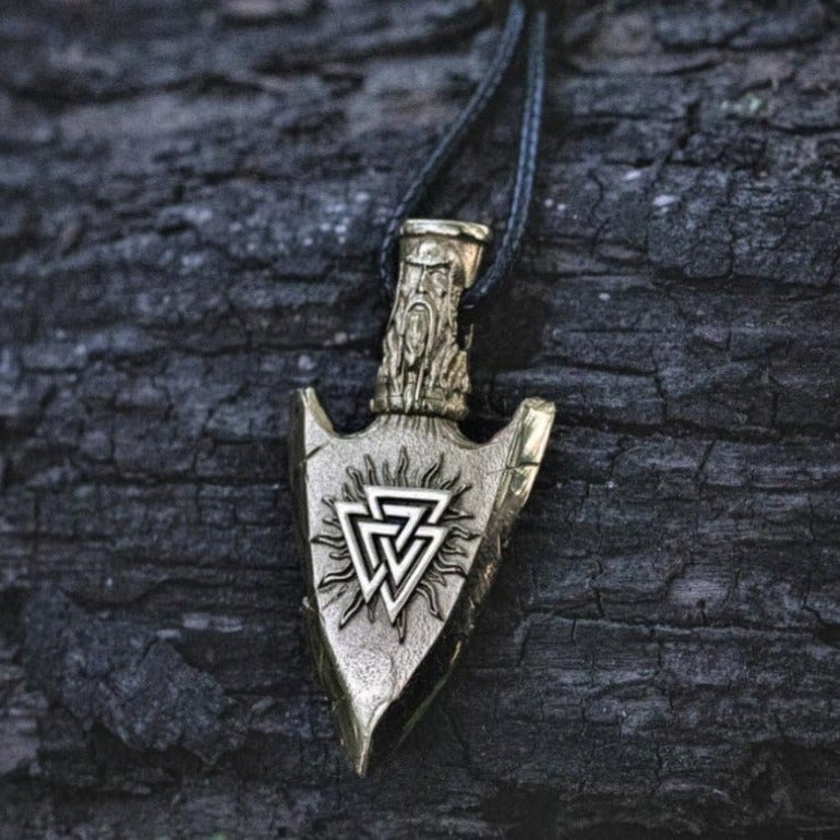 Wikinger Kette Valknut Symbol Pfeil